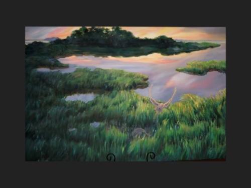 Rising/ Artist:  Jan Gilkey/ Oil Painting/ $600 